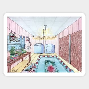 Pastel cute laundry room Sticker